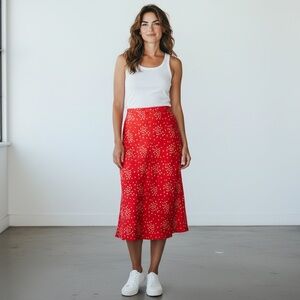 Vintage 90s satin skirt